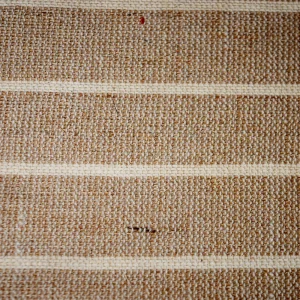 Handloom Natural and White Strip Color Fabrics