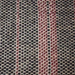 Handloom Black and light Red Color Fabrics